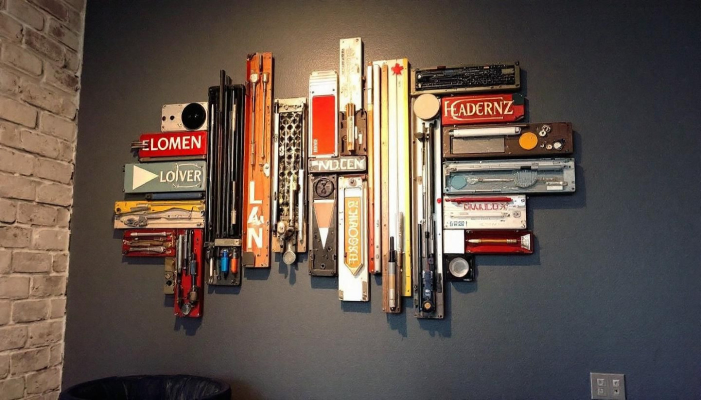 Créer une décoration murale avec des matériaux de récupération